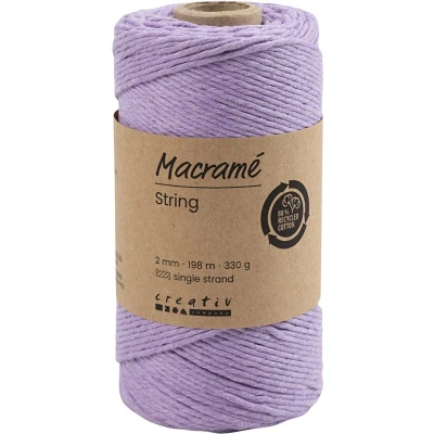 Afbeelding van Creativ Company Macrame Koord Paars, 198m