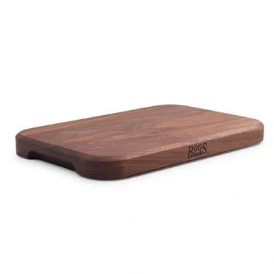 Afbeelding van Boos Block Chop N Serve 30,5 x 20 2,5 cm multifunctionele planken hakblok snijplank walnoot plank serveerplank hout antibacterieel ontbijtplankje