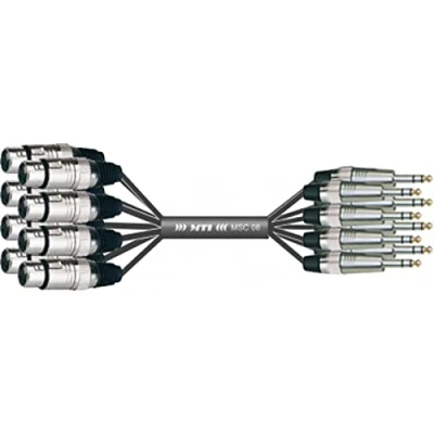 Afbeelding van MUSIC STORE Studio Multicore/Eco 8/XLR Kl. 3m / XLR female &gt; jack sym Analoge multicore kabels