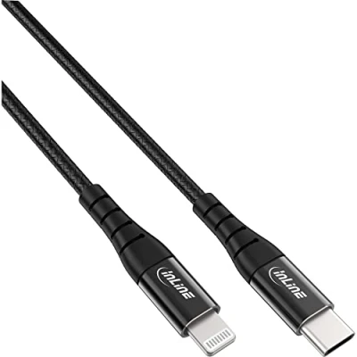 Afbeelding van InLine 31450D Lightning kabel 1 m Zwart