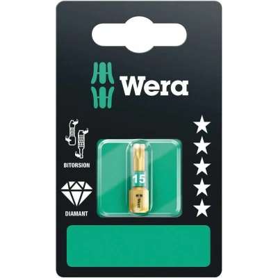 Afbeelding van Wera 867/1 BDC torx bits 1/4&quot; TX15x25mm