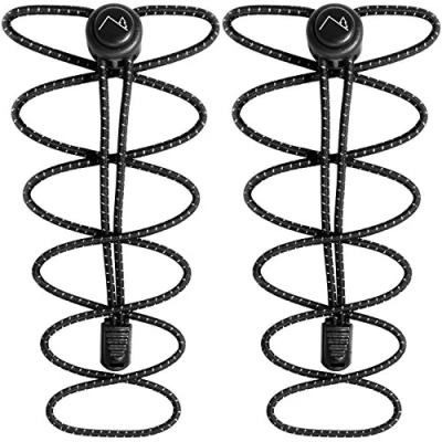 Afbeelding van CampTeck U6602 veters met snelsluiting, elastische snelsluitsysteem, zwart, 1 paar