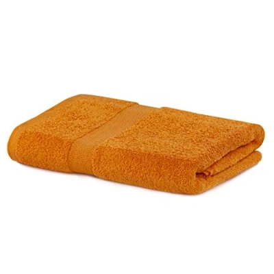 Afbeelding van DecoKing badhanddoek 70x140 cm katoen kwaliteit 525g/m² oranje absorberend Marina