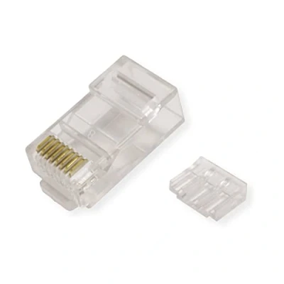 Afbeelding van VALUE 21.99.3062 Modular Plug niet afgeschermd, cat. 6 (Class E), 10 stuks Stekker, recht Transparant stuk(s)