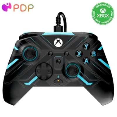 Afbeelding van PDP Rematch Bedrade Controller Titan Steel Glow In The Dark
