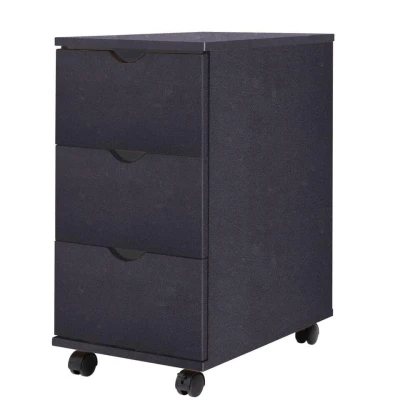 Afbeelding van vidaXL Ladekast 33x45x60 cm zwart