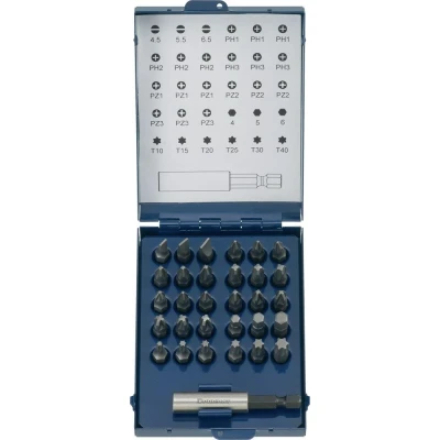 Afbeelding van Promat bitset 6.3 mm sleuf/PH/PZD/TX/6KT bithouder 31 delig
