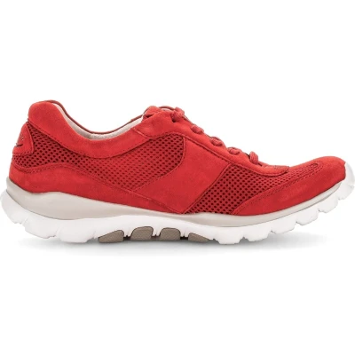 Afbeelding van Gabor rollingsoft sensitive 46.966.68 dames rollende wandelsneaker rood maat 38 (EU) 5 (UK)