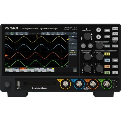 Afbeelding van VOLTCRAFT DOV1254F LA Digitale oscilloscoop 125 MHz 4 kanaals 1.25 GSa/s 100 Mpts 12 Bit Digitaal geheugen (DSO), Funct