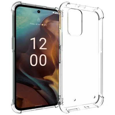 Afbeelding van Nokia XR21 Hoesje Siliconen en TPU (zacht) Accezz Softcase/Backcover Transparant Telefoonhoesje