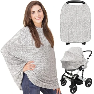 Afbeelding van Autostoelhoezen voor baby&#039;s borstvoedingshoes borstvoeding, babyautostoelluifel meisjes en jongens, verplegingsbenodigdheden vrouwen die borstvoeding ge