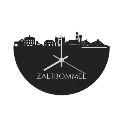 Afbeelding van Skyline Klok Zaltbommel Black