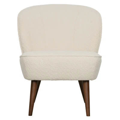 Afbeelding van Woood Sara fauteuil boucle creme Stof