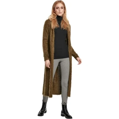 Afbeelding van Urban Classics Feather Vest, Dames, Maat: Medium, Summerolive