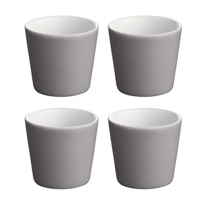 Afbeelding van Alessi Tonale Mokka Cup, Donkergrijs, Set van 4