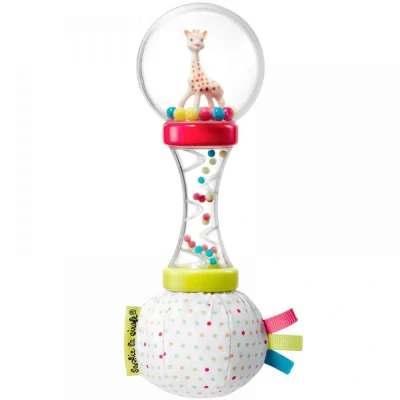Afbeelding van Sophie de giraf zachte maracas rammelaar in witte geschenkdoos