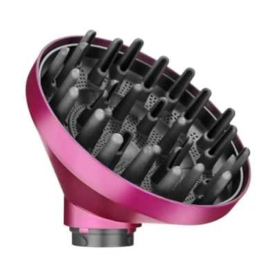 Afbeelding van Xaosin Diffuser opzetstuk voor Dyson Airwrap HS01 HS03 HS05, diffuser, draagbare diffusormondstuk Curling Styler in een föhn Rozerood