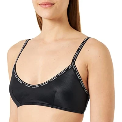 Afbeelding van Calvin Klein Swimwear Bikinitop, Dames, Maat: Large, black