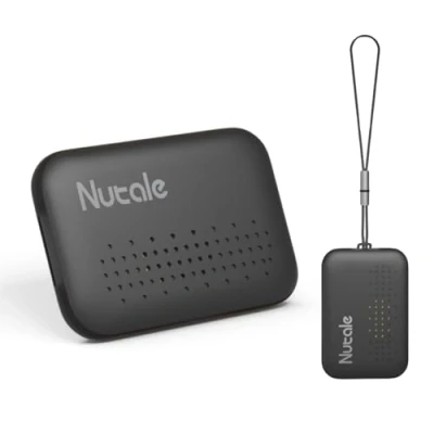 Afbeelding van Nutale Sleutelzoeker MINI, Bluetooth Tracker Item Locator met Sleutelhanger voor Sleutels Huisdier Portefeuilles of Rugzakken en Tablets Batterijen Inclusief (zwart, 1 Pack)