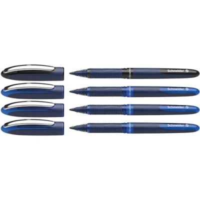 Afbeelding van Schneider Schreibgeräte Rollerballpen One Business 06 0.6 mm Zwart, Blauw 183084 4 stuk(s)