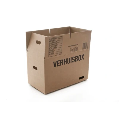 Afbeelding van Verhuisdoos IEZZY 370x650x350 dubbelgolf bruin