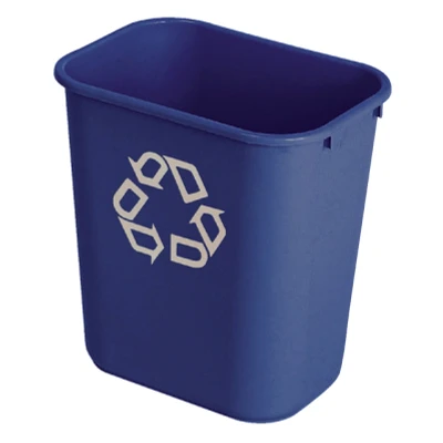Afbeelding van Papierbak Rubbermaid recycling medium 26L blauw