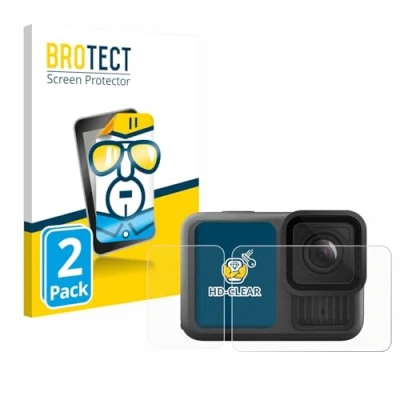 Afbeelding van BROTECT Screenprotector voor GoPro Hero 13 Black Creator Edition Folie Beschermfolie transparant (2 Stuks)