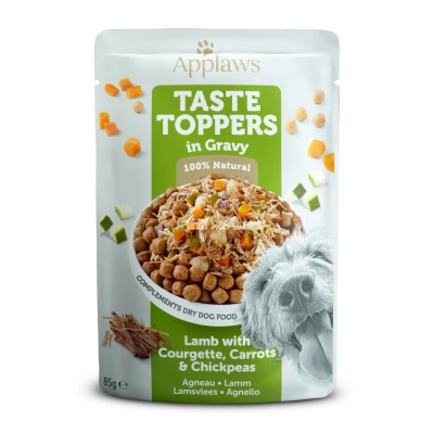 Afbeelding van Applaws Dog Taste Toppers Lam met courgette in jus 85 gr. per 12 stuks