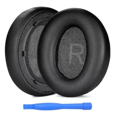 Afbeelding van MMOBIEL Oorkussens voor Anker Soundcore Space Q45 Hoofdtelefoon Protein PU Koptelefoon Oorkussen Earpads Zwart