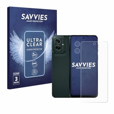 Afbeelding van Savvies Screenprotector voor Motorola Moto G55 (Voor+Camera) Folie Beschermfolie transparant (6 Stuks)