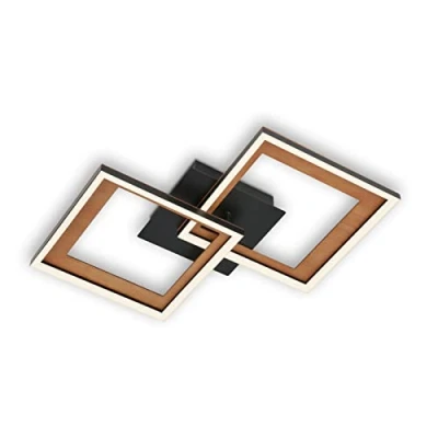 Afbeelding van Briloner Leuchten FRAME Wand &amp; plafondlamp 3726015 Geleidelijk dimbaar 3000K warm wit Memory functie Draaibaar 44 x 8 cm