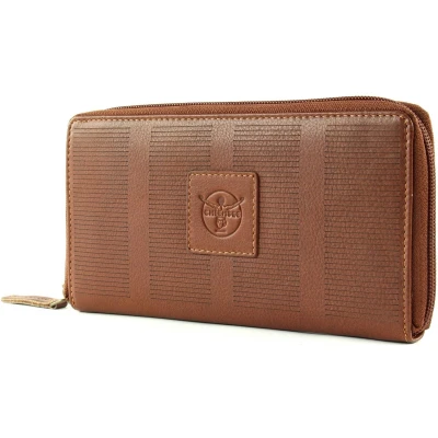 Afbeelding van CHIEMSEE Portemonnee Haiti Zip Around Wallet Cognac Bruine