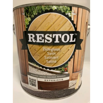 Afbeelding van Restol Houtolie Zijdeglans Ebbenzwart 2,5 liter