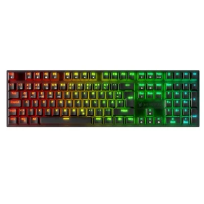 Afbeelding van Oversteel KOVAR Draadloos Gaming Toetsenbord, RGB met achtergrondverlichting, mechanische schakelaar Outemu Red, Anti Ghosting, Duitse lay out PC/MAC/Android