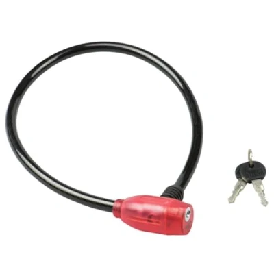 Afbeelding van Burg Wächter 330 65 Fun Stalen kabelslot, automatisch sluitend, 2 sleutels, lengte: cm