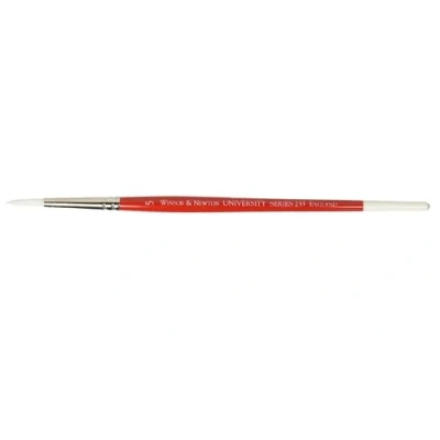 Afbeelding van Winsor &amp; Newton 5423005 University kunstenaarspenseel voor olieverf, acrylverf en aquarelverf Rond penseel Nr. 5 lange Steel,