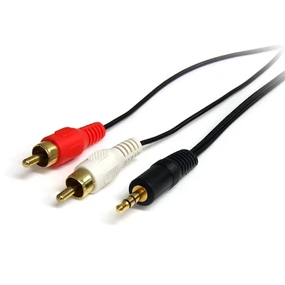 Afbeelding van StarTech.com 90cm Stereo Audiokabel 3,5mm naar 2x RCA M/M