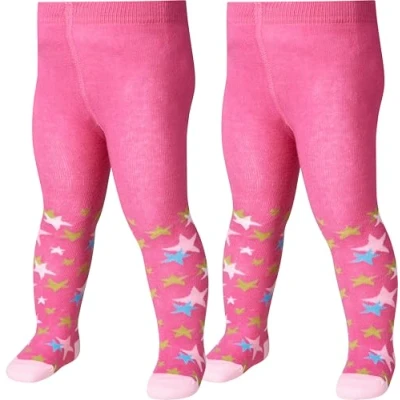 Afbeelding van Playshoes Maillot Sterren Meisjes Katoen Roze 2 Stuks Mt 98/104