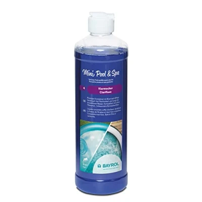 Afbeelding van BAYROL Mini Pool &amp; Spa Cleanmaker 0,5 l geconcentreerde troebelingsverwijderaar met helder effect verbetert filterfijnheid en zorgt voor kristalhelder water alle filtersoorten ook