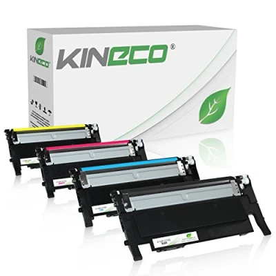 Afbeelding van Kineco, set van 4 toners, compatibel met Samsung CLT P406C voor CLP 360 365 CLX 3305FN 3305FW 3305W Xpress C460W C460FW C410W C467W
