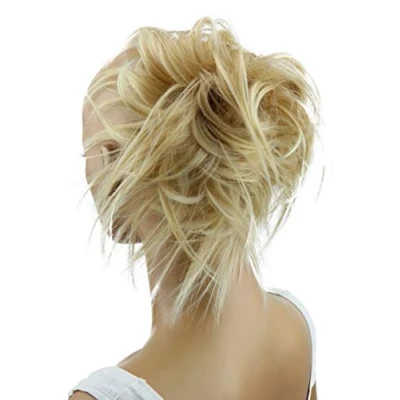 Afbeelding van CAISHA XXL Haarstukje Haarwokkel Bruids Kapsel Opgestoken Volumineus Golvend Knoet Lichtblond G5F