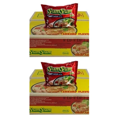 Afbeelding van Pamai Pai® Dubbel pakket: 2 dozen YumYum Shrimp Instant pastasoepen 60 x g Yum Garnele
