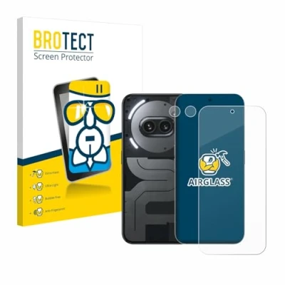 Afbeelding van BROTECT Glas Screen Protector voor Nothing Phone (2a) Plus (Voor+Camera) Schermbeschermer [9H Hardheid, Beschermglas Folie niet Gehard Glas]