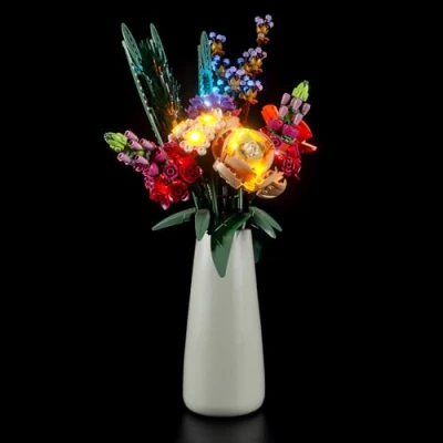 Afbeelding van YEABRICKS Ledlicht voor Lego 10280, pictogrammen, bloemenboeket, bouwstenen model (Lego set niet inbegrepen)
