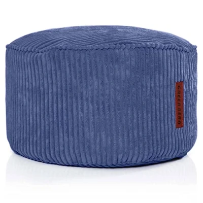 Afbeelding van Green Bean© Indoor Poef 45x25cm EPS Kralen Vulling &amp; Corduroy Stof Gezellig Zacht Wasbaar Vloerkussen Ligbed Kussen Zitten Krukje Armstoel Kinderen Volwassenen Groen