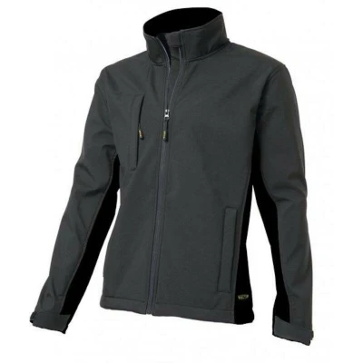 Afbeelding van Tricorp Softshell Jack Bi Color Donkergrijs/Zwart Maat XS
