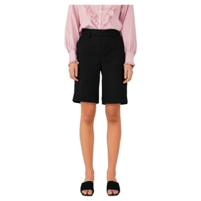 Afbeelding van Object Objlisa MW WIDE NOOS Shorts, Dames, Maat: 38, Black