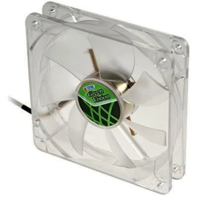 Afbeelding van Titan Ventilator,, 120x120x25mm, TFD 12025GT12Z/V2(RB), Green Vision (120 mm, 1 x), PC ventilator, Transparant