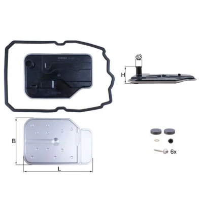 Afbeelding van Mahle Original Filter/oliezeef automaatbak HX 230 KIT