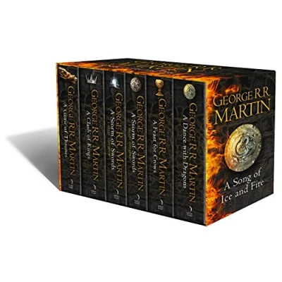 Afbeelding van Song OF Ice &amp; Fire A format 6 Volume Box Set: DANCE WITH DRAGONS / FEAST FOR CROWS STORM SWORDS 2 1 CLASH KINGS GAME THRONES: